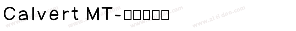 Calvert MT字体转换